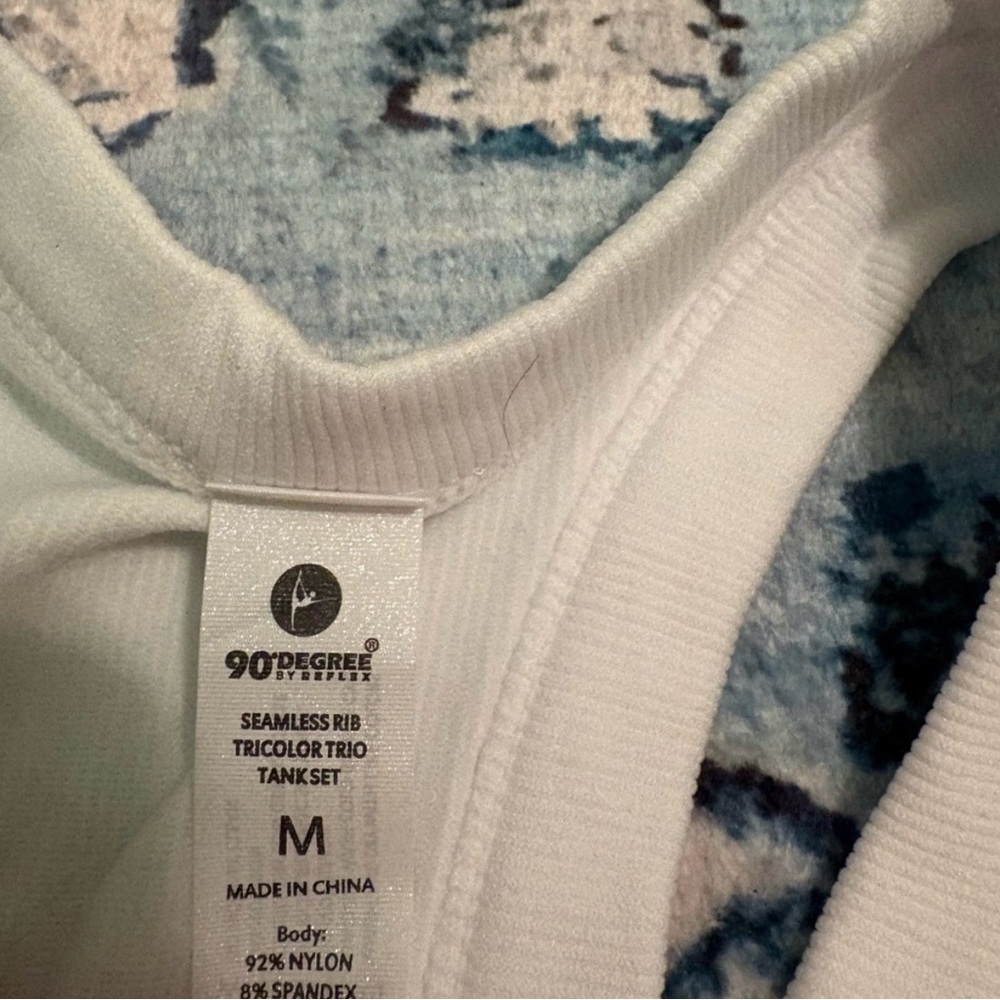 White Racerback Tank Top - Picture 3 of 3